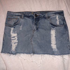 Jean Short Skirt
